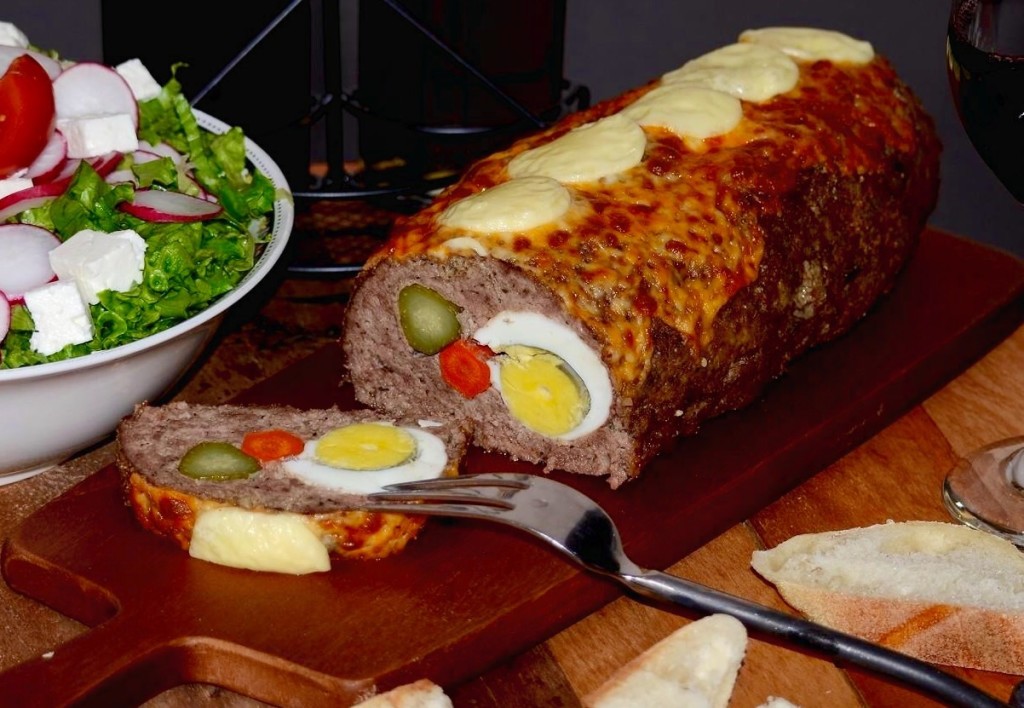 Foto de Kurnik Torta De Carne Russa Um Prato Tradicional Da Massa